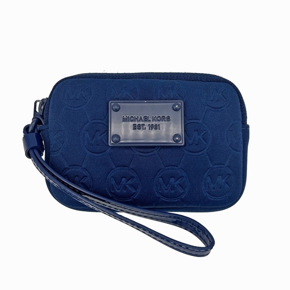 Michael Kors Navy Wristlet - Picture 1 of 11